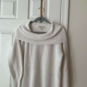 Michael Kors Cream Cowl Neck Sweater